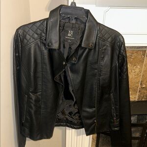 New York & Company Black Lightweight Shirt Jacket